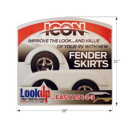 Icon Fender Skirt Sign 12063P